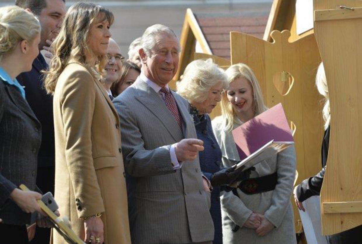  Prince of Wales and Duchess of Cornwall delighted with handicrafts