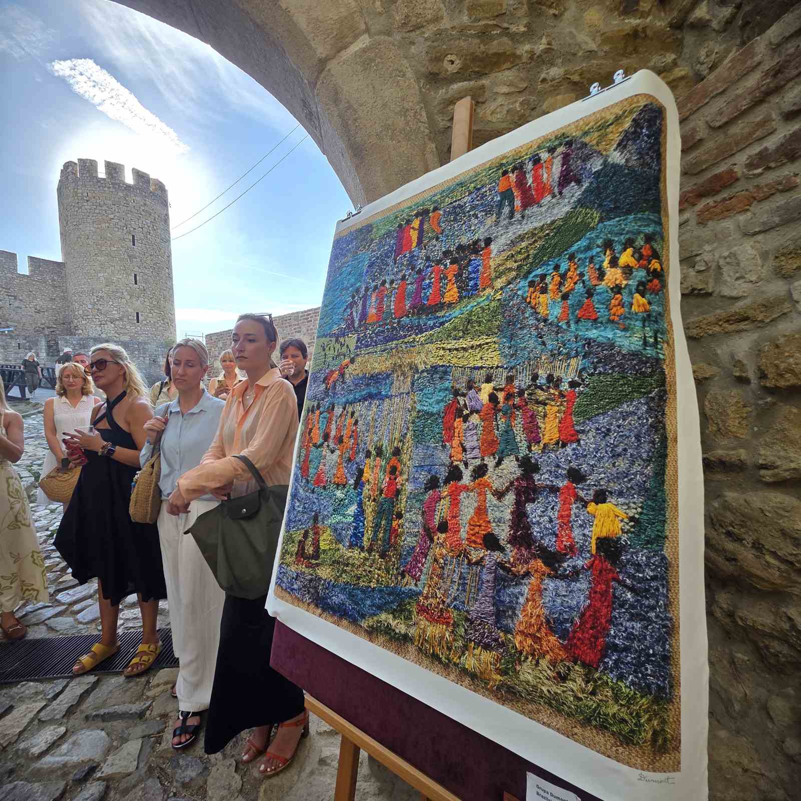 Brazilian embroidery in Belgrade fortress